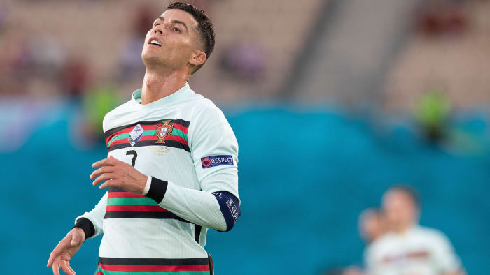 Cristiano Ronaldo and Portugal lost to Belgium at the Euros